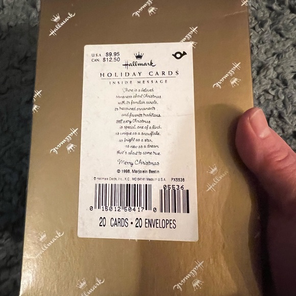 HALLMARK Natures Sketchbook Vintage Christmas Cards MARJOLEIN BASTIN Santa Claus - Picture 6 of 7